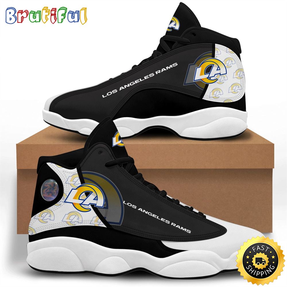NFL Los Angeles Rams Black Air Jordan 13 Shoes dbzsbh