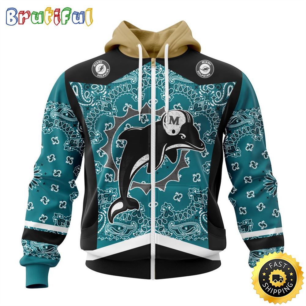 NFL Miami Dolphins All Over Print Zip Hoodie 3D Specialized Classic Style Unisex Hoodie 2 ukmzsy