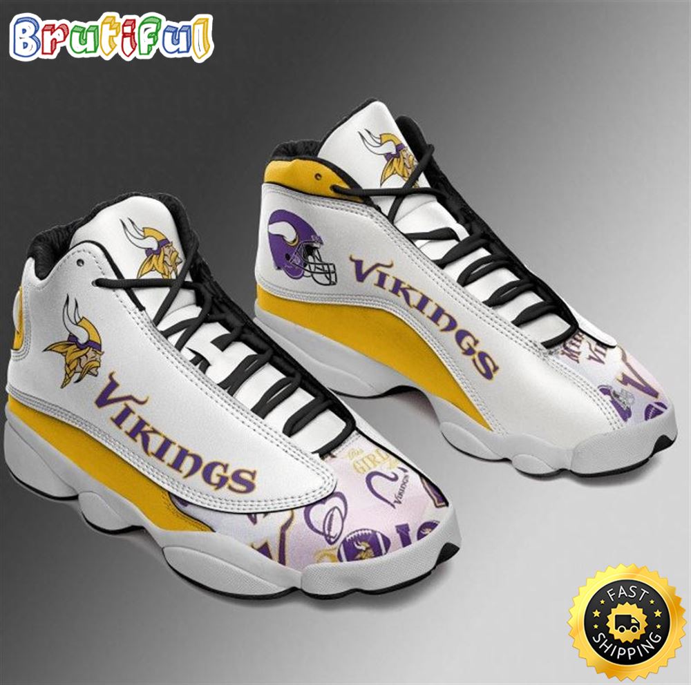 NFL Minnesota Vikings Air Jordan 13 Shoes rf5plk