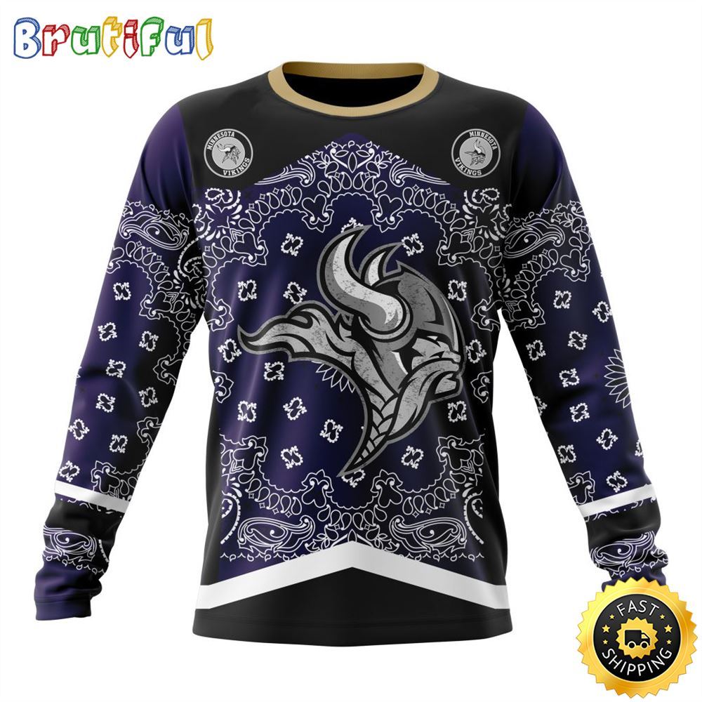 NFL Minnesota Vikings Crewneck Sweatshirt Specialized Classic Style Unisex Sweatshirt 1 ca2h4c