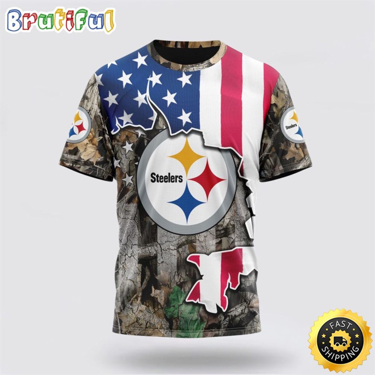 NFL アロハシャツ Pittsburgh Steelers 総柄 nfl-pittsburgh-steelers-hawaii