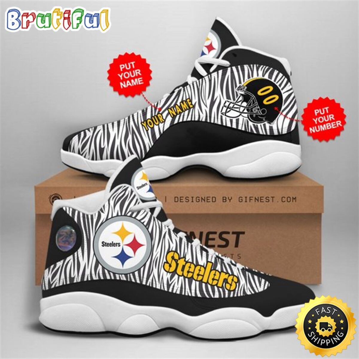 custom steelers jordans