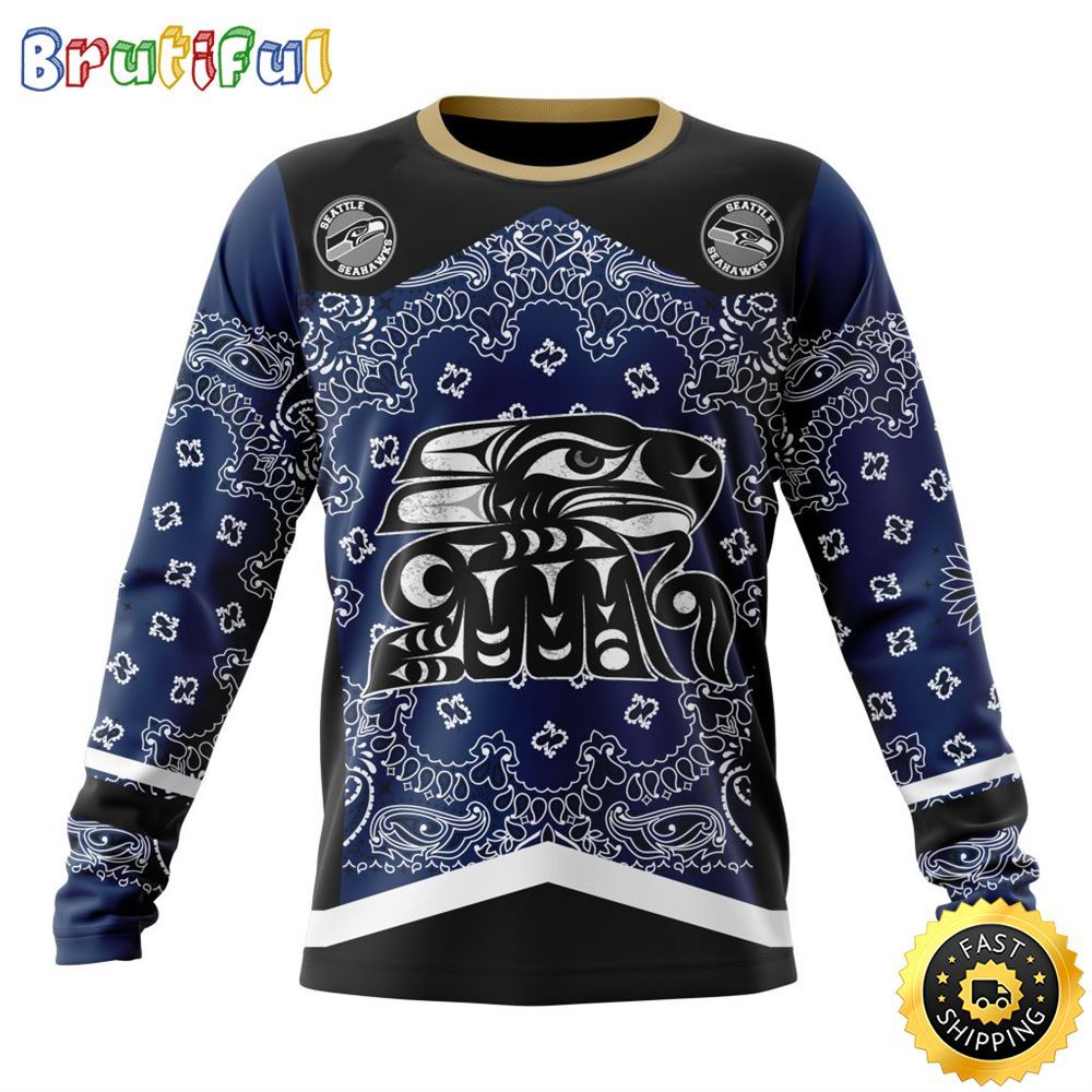 NFL Seattle Seahawks Crewneck Sweatshirt Specialized Classic Style Unisex Sweatshirt 1 nsbfag