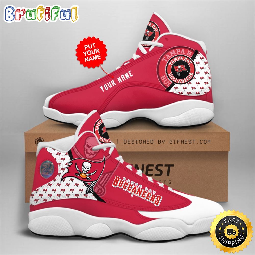 NFL Tampa Bay Buccaneers Custom Name Air Jordan 13 Shoes V1 jiasoy