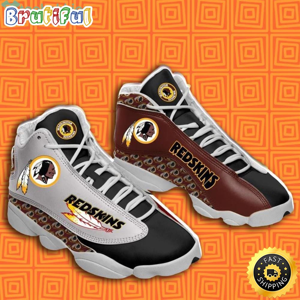 NFL Washington Redskins Grey Brown Air Jordan 13 Shoes zrfawh