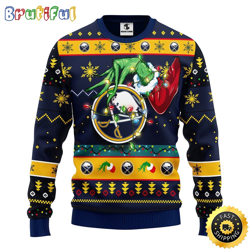 NHL Buffalo Sabres Christmas Ugly Sweater Grinch Gift For Hockey Fans 1 ignxr8