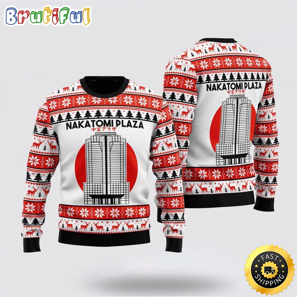 Nakatomi Plaza Christmas Party 1988 Ugly Christmas Sweater Christmas Gift For That Everyone Will Love 1 npy8mn