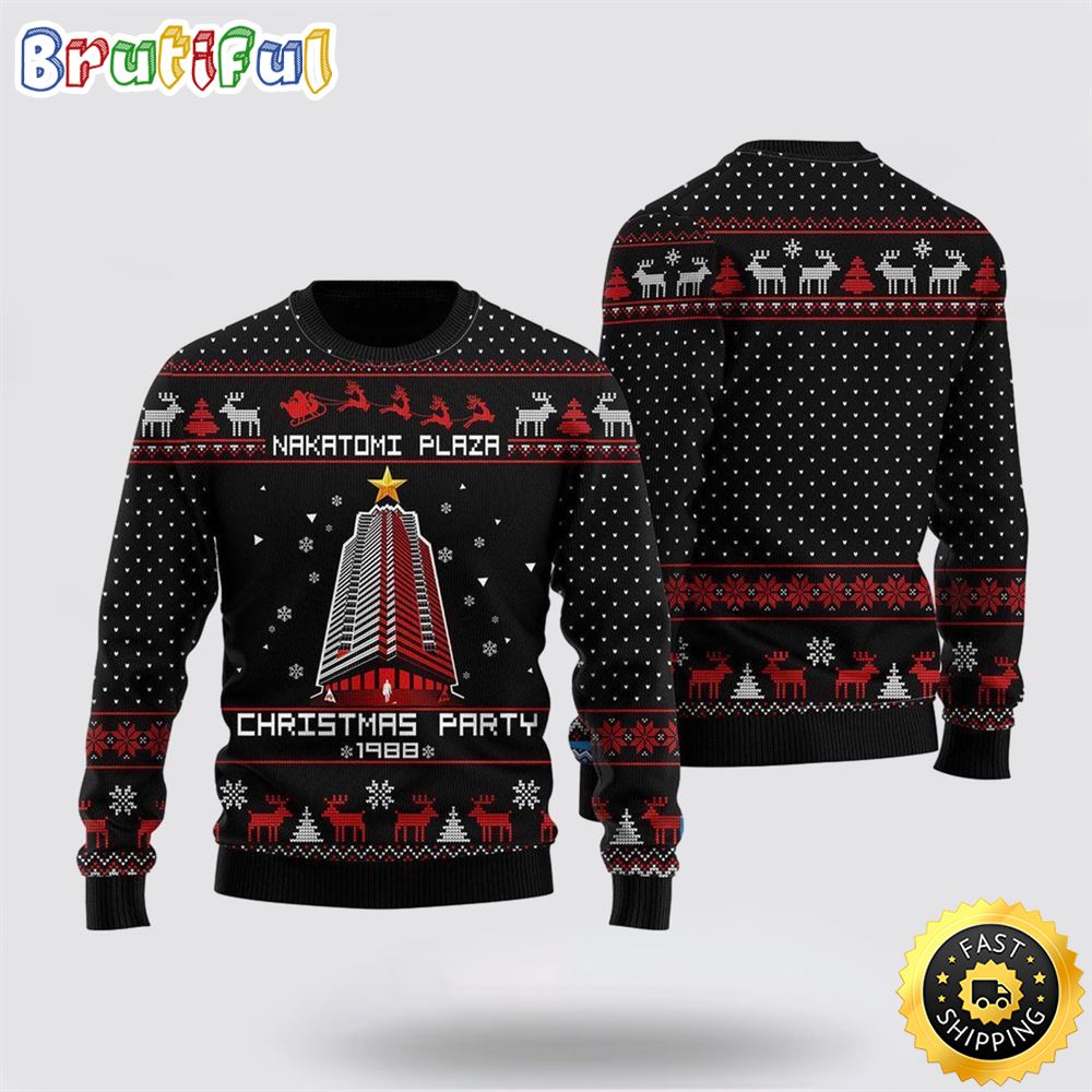 Nakatomi Plaza Christmas Party Ugly Christmas Sweater Christmas Gift For That Everyone Will Love 1 kwn4c0