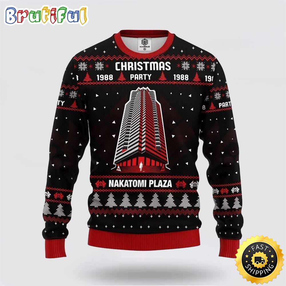 Nakatomi Plaza Merry Christmas Ugly Christmas Sweater Christmas Gift For That Everyone Will Love 1 zsrvvk