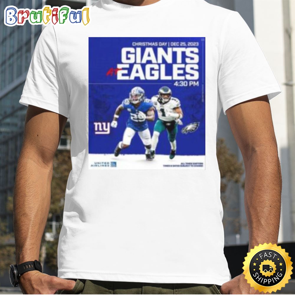New York Giants Vs Philadelphia Eagles For Christmas Day In 2023 Nfl Schedule Release Shirt p9uyx9