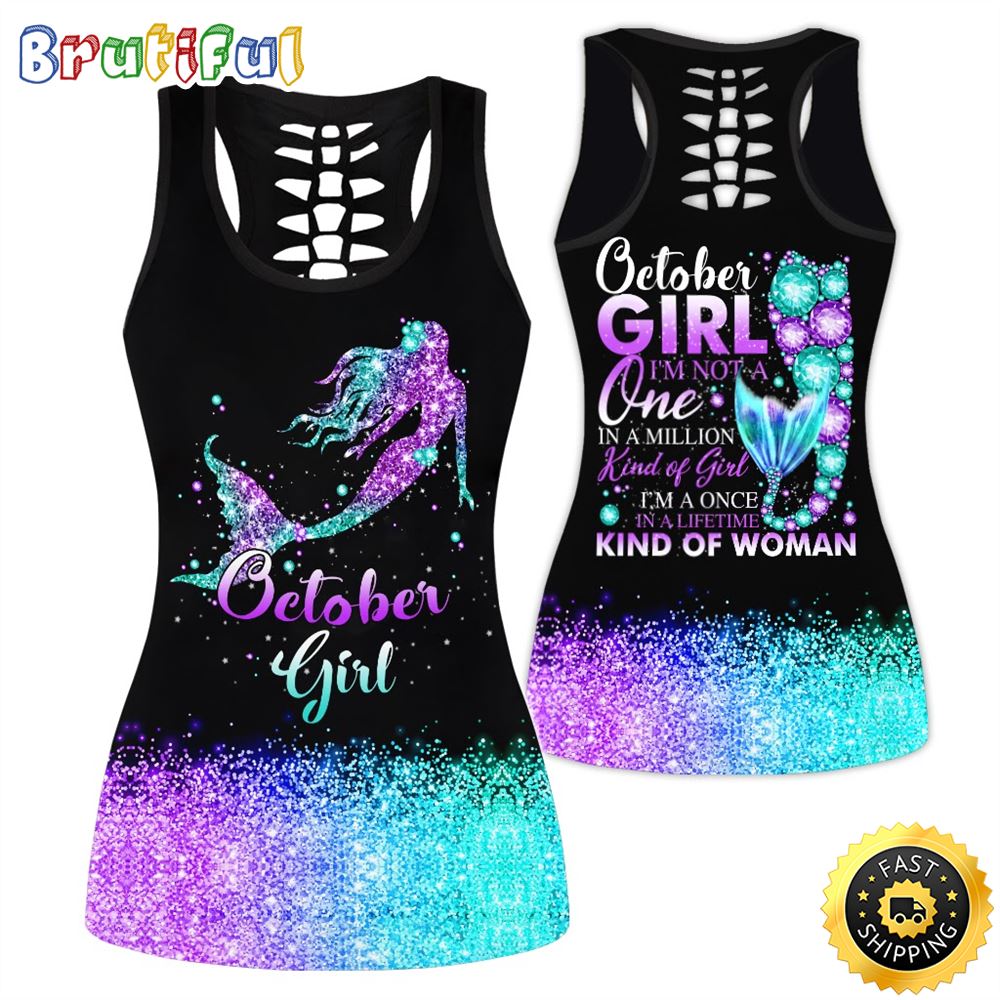 October Girl All Over Print 3D Tank Top Empowered Women Gift For Women 1 vqm6gb