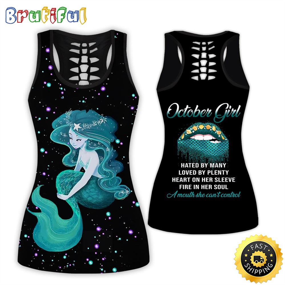October Girl All Over Print 3D Tank Top Love By Plenty Gift For Women 1 xqdjnn