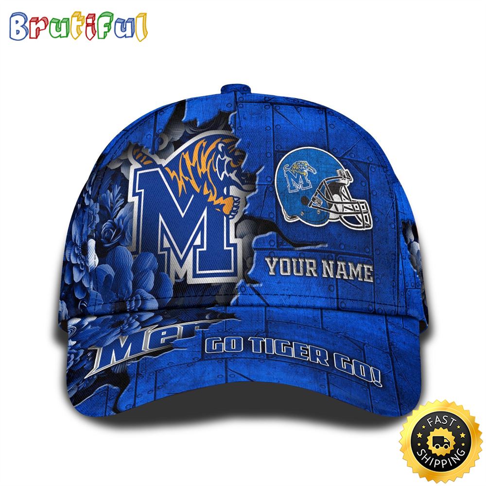 Personalized NCAA Memphis Tigers All Over Print BaseBall Cap Show Your Pride 1