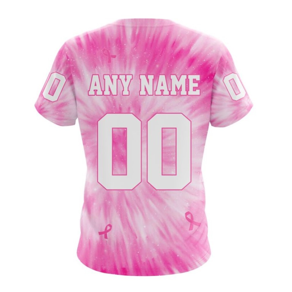 Personalized NFL Indianapolis Colts All Over Print 3D T Shirt Special Pink Tie Dye Unisex Tshirt 2