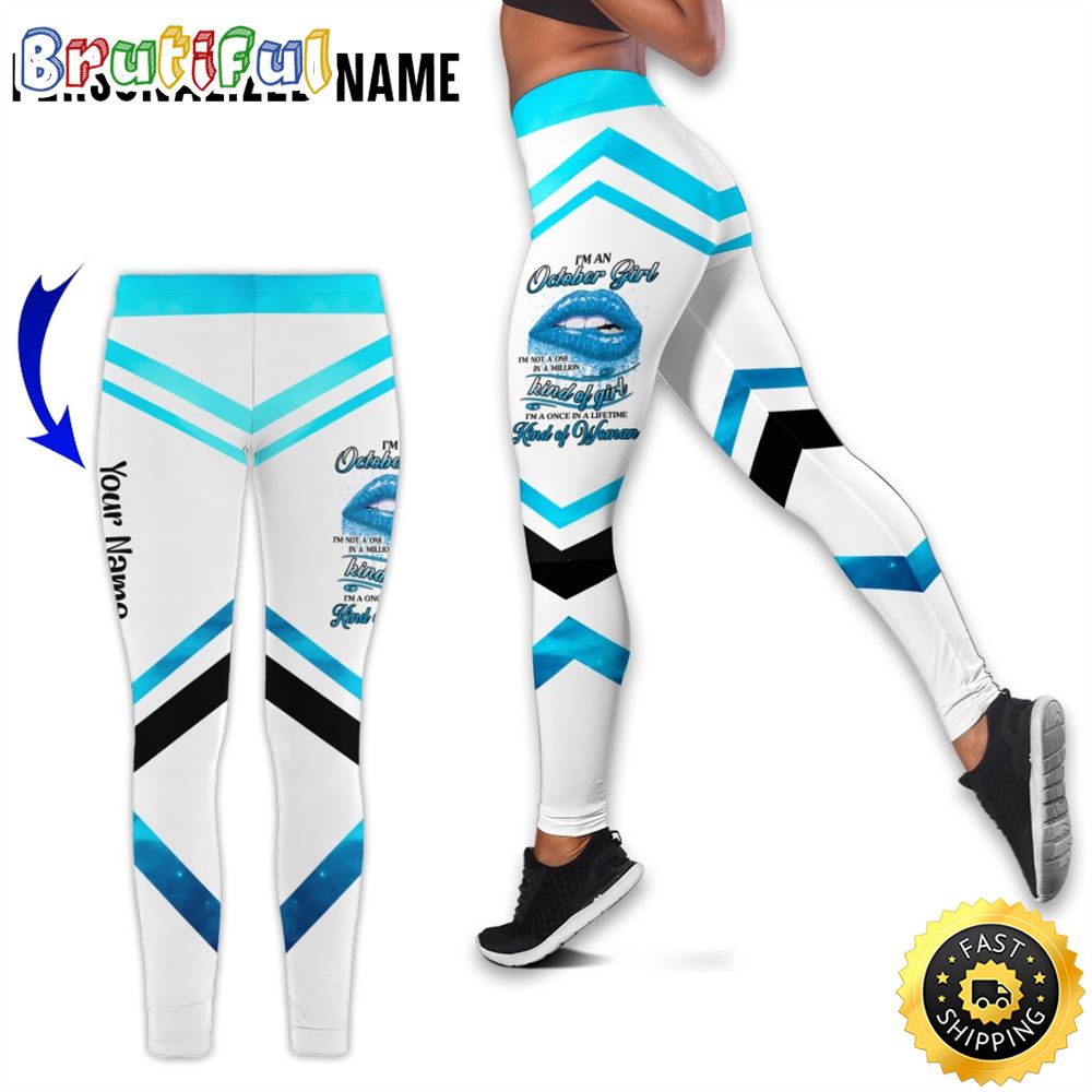 Personalized Black October Girl All Over Print 3D Legging Resilient Women Gift For Women 1 zsz5hp