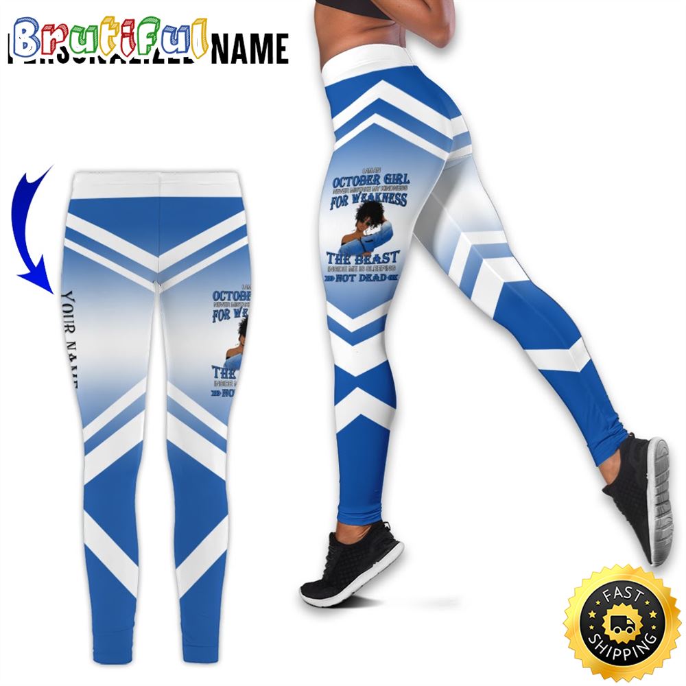 Personalized Black October Girl All Over Print 3D Legging The Shadow Self Gift For Women 1 feq9oa