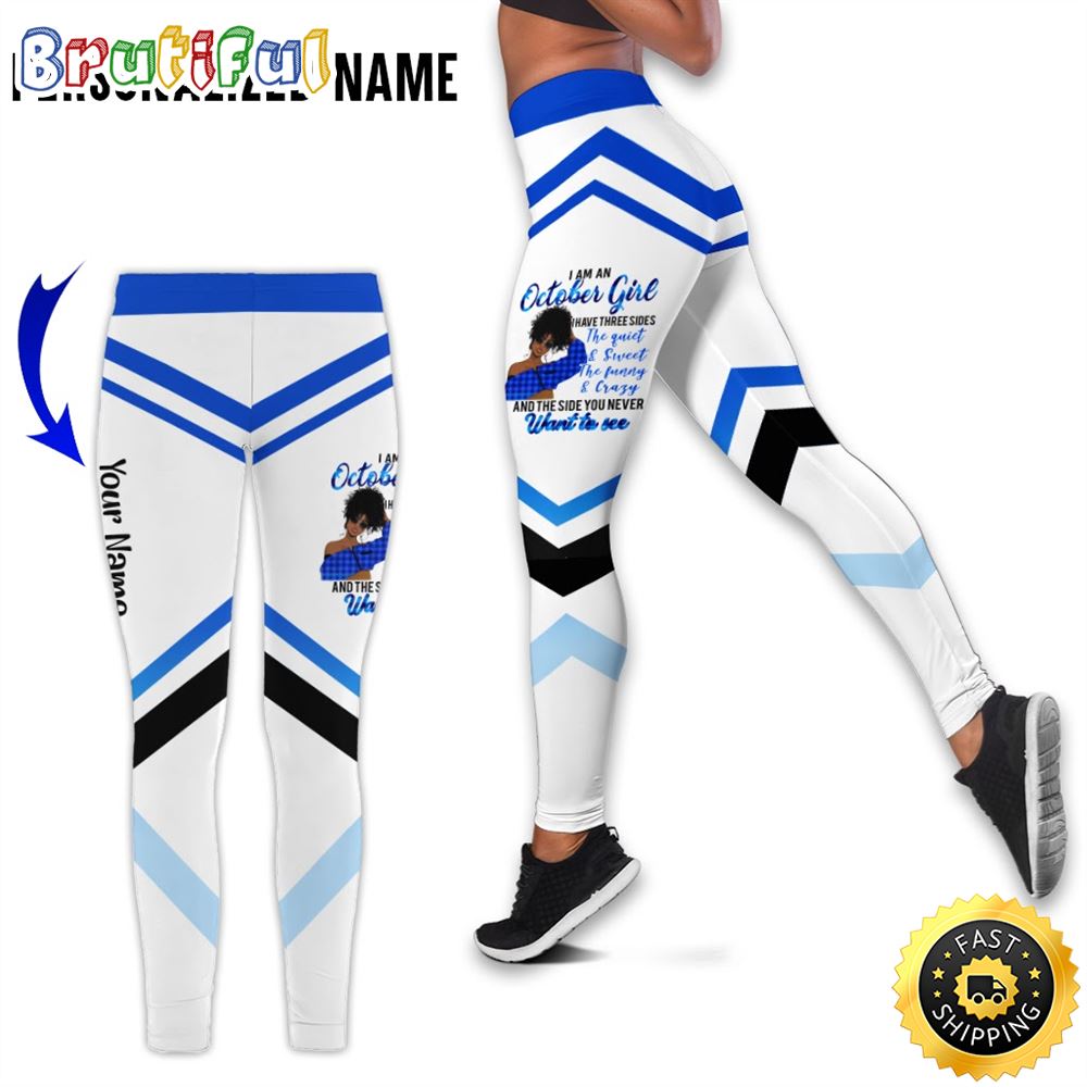 Personalized Black October Girl All Over Print 3D Legging Want To See Gift For Women 1 tedrfx