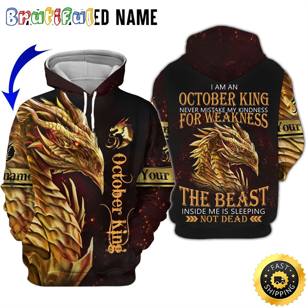 Personalized Black October King The Sleeping Giant All Over Print Hoodie Gift For Frends 1 a6j0d9