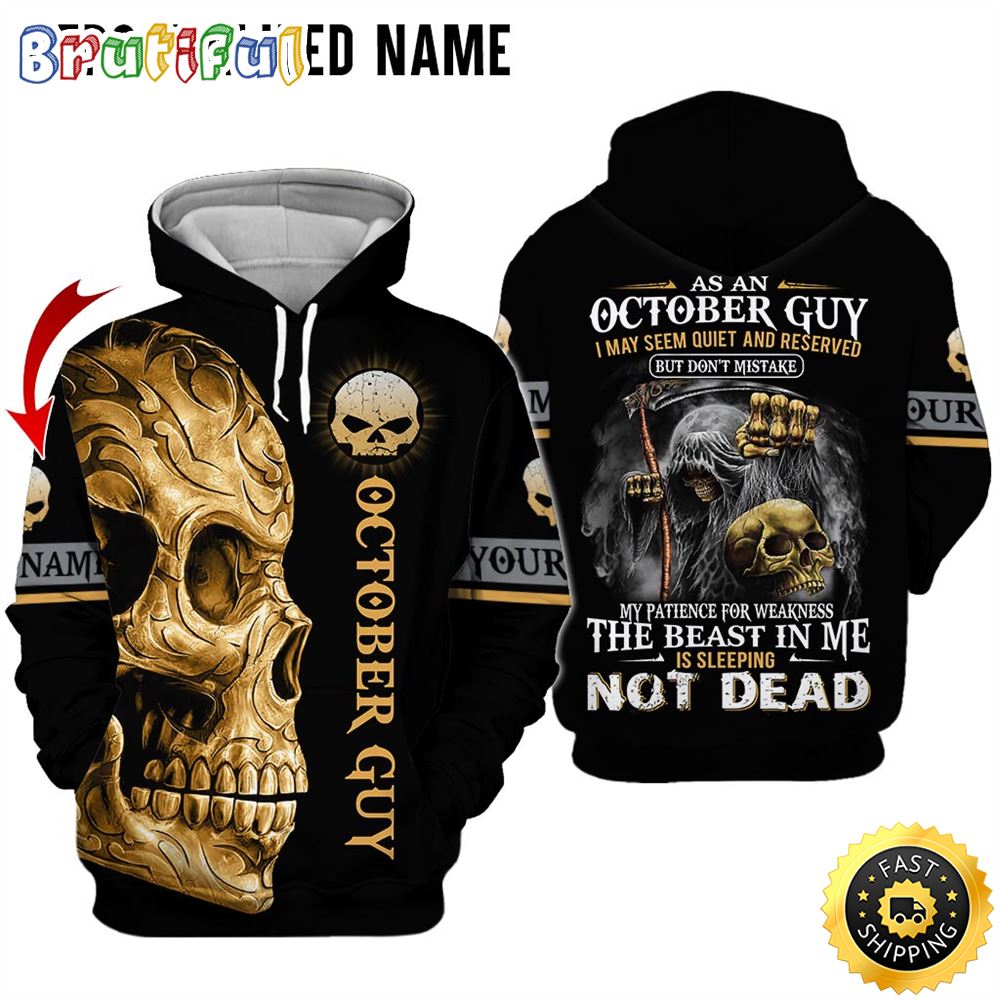 Personalized Black October Skull Guy The Dark Side of Me All Over Print Hoodie Gift For Frends 1 womvri