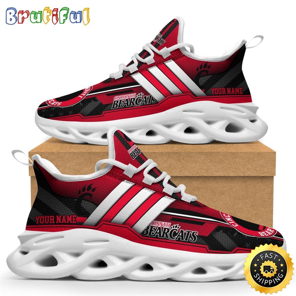 Personalized Cincinnati Bearcats Max Soul Shoes Sneakers Elevate Your Every Step 1 ma3wvo