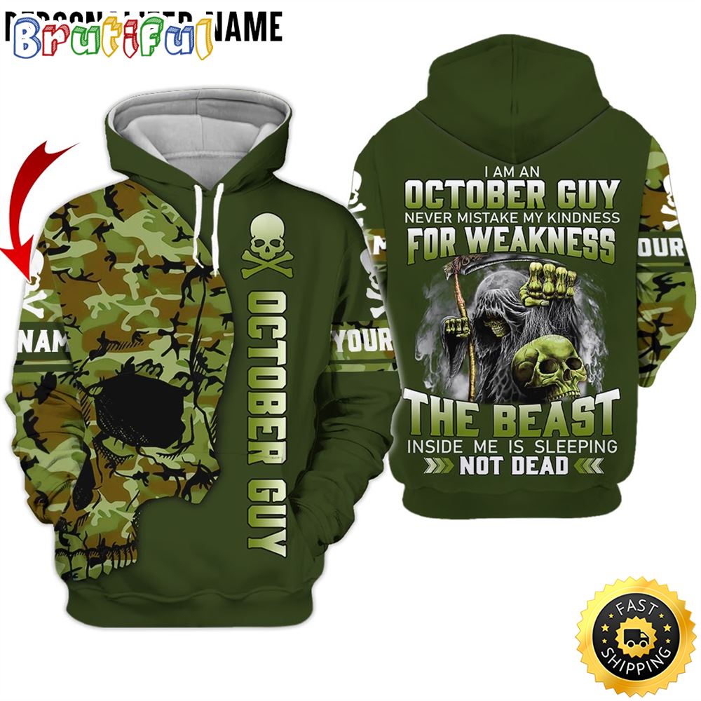 Personalized Green October Skull Guy The Sleeping Giant All Over Print Hoodie Gift For Frends 1 vgb6sp
