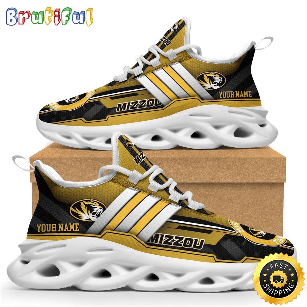 Personalized Missouri Tigers Max Soul Shoes Sneakers Elevate Your Every Step 1 sd8opj