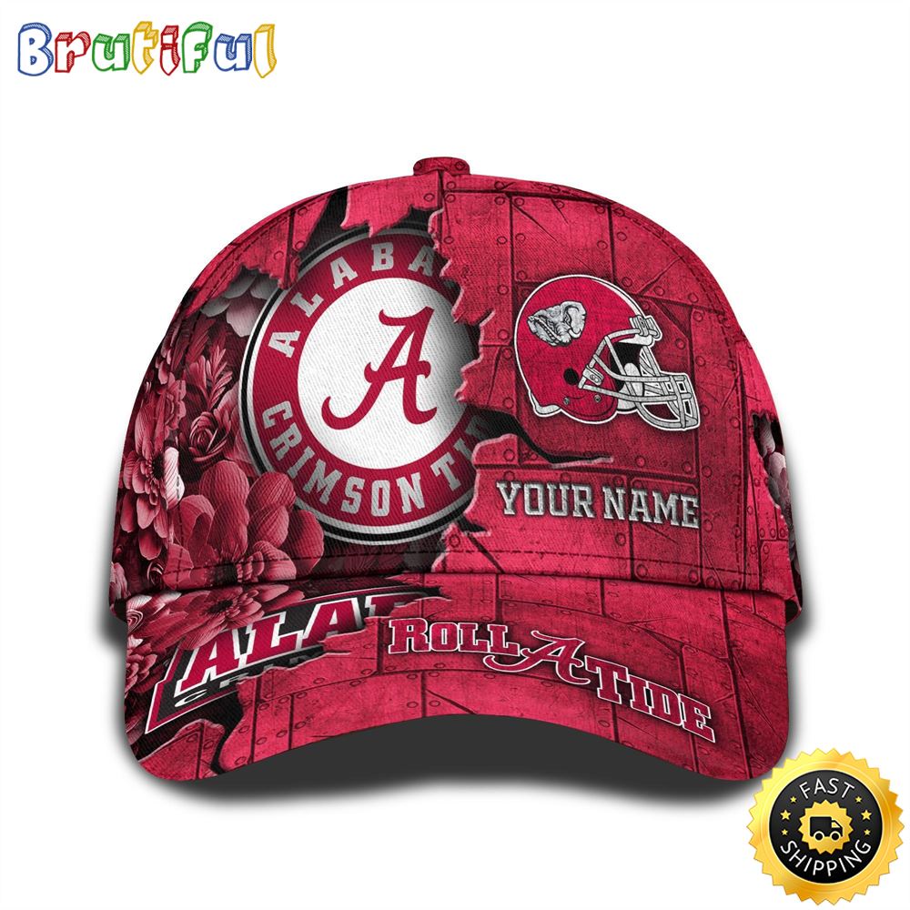 Personalized NCAA Alabama Crimson Tide All Over Print BaseBall Cap Show Your Pride 1 t1vhe4