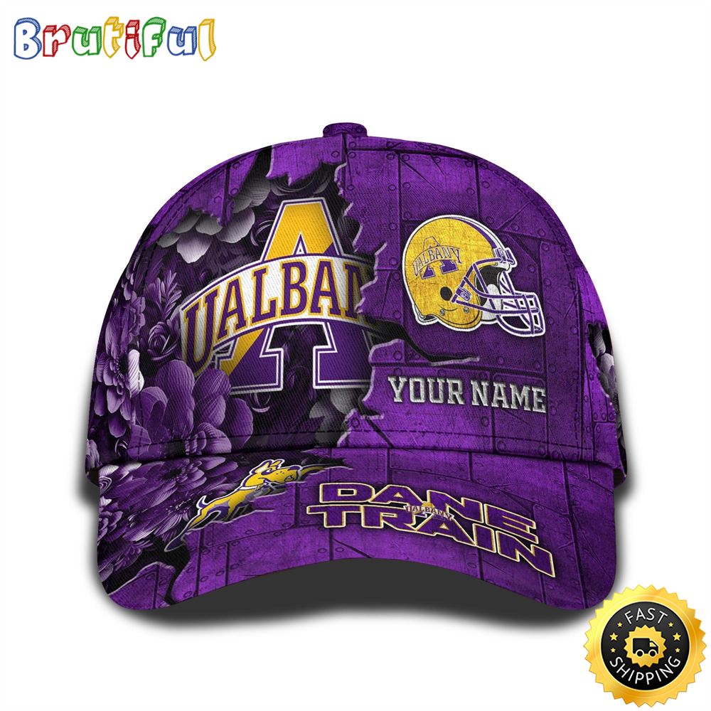 Personalized NCAA Albany Great Danes All Over Print BaseBall Cap Show Your Pride 1 a8cgci
