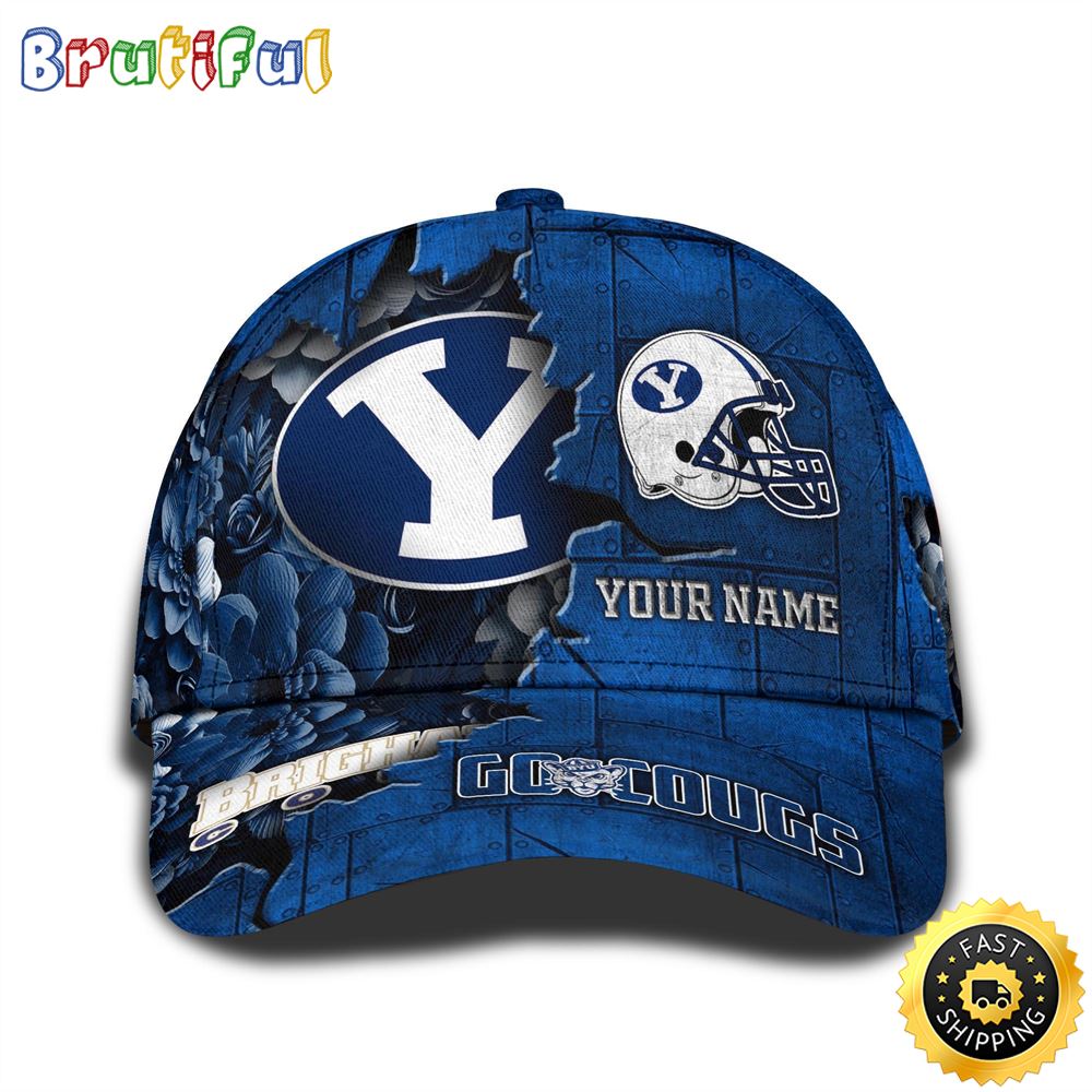 Personalized NCAA BYU Cougars All Over Print BaseBall Cap Show Your Pride 1 fxpog3