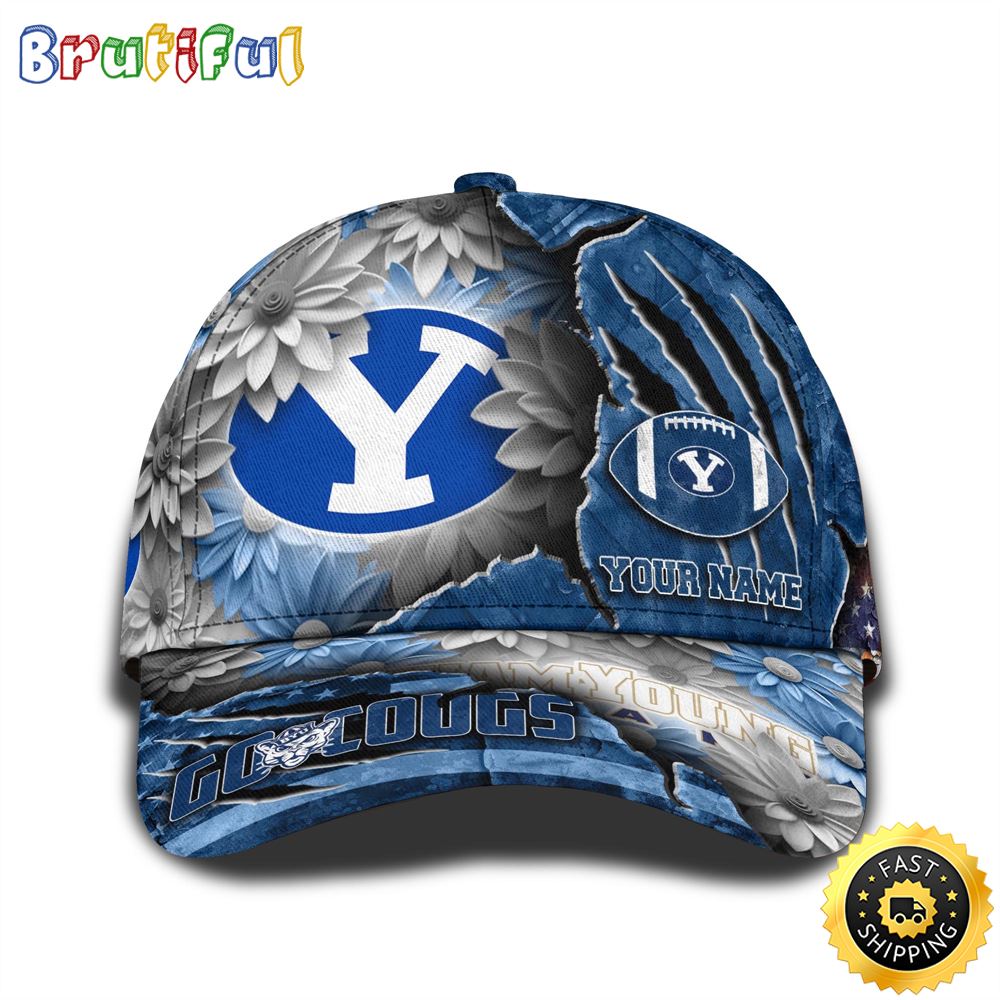 Personalized NCAA BYU Cougars All Over Print BaseBall Cap The Perfect Way To Rep Your Team 1 tqs5dg