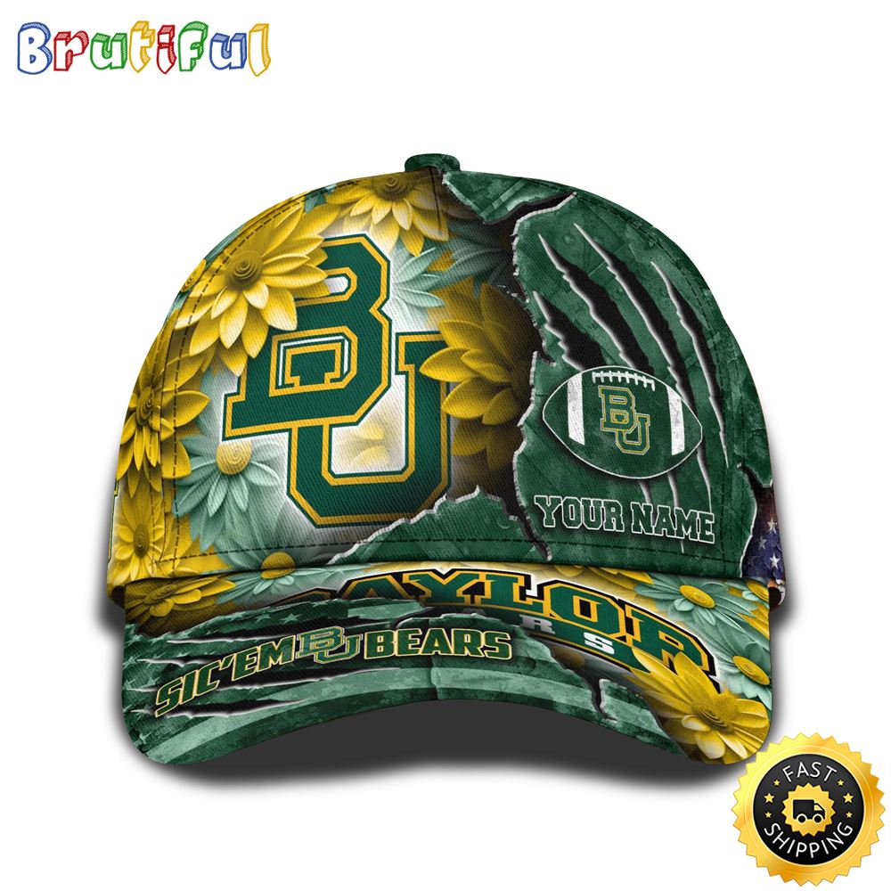 Personalized NCAA Baylor Bears All Over Print BaseBall Cap The Perfect Way To Rep Your Team 1 fxfkyj