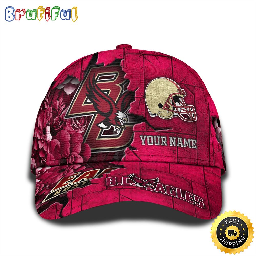 Personalized NCAA Boston College Eagles All Over Print BaseBall Cap Show Your Pride 1 alwuzx