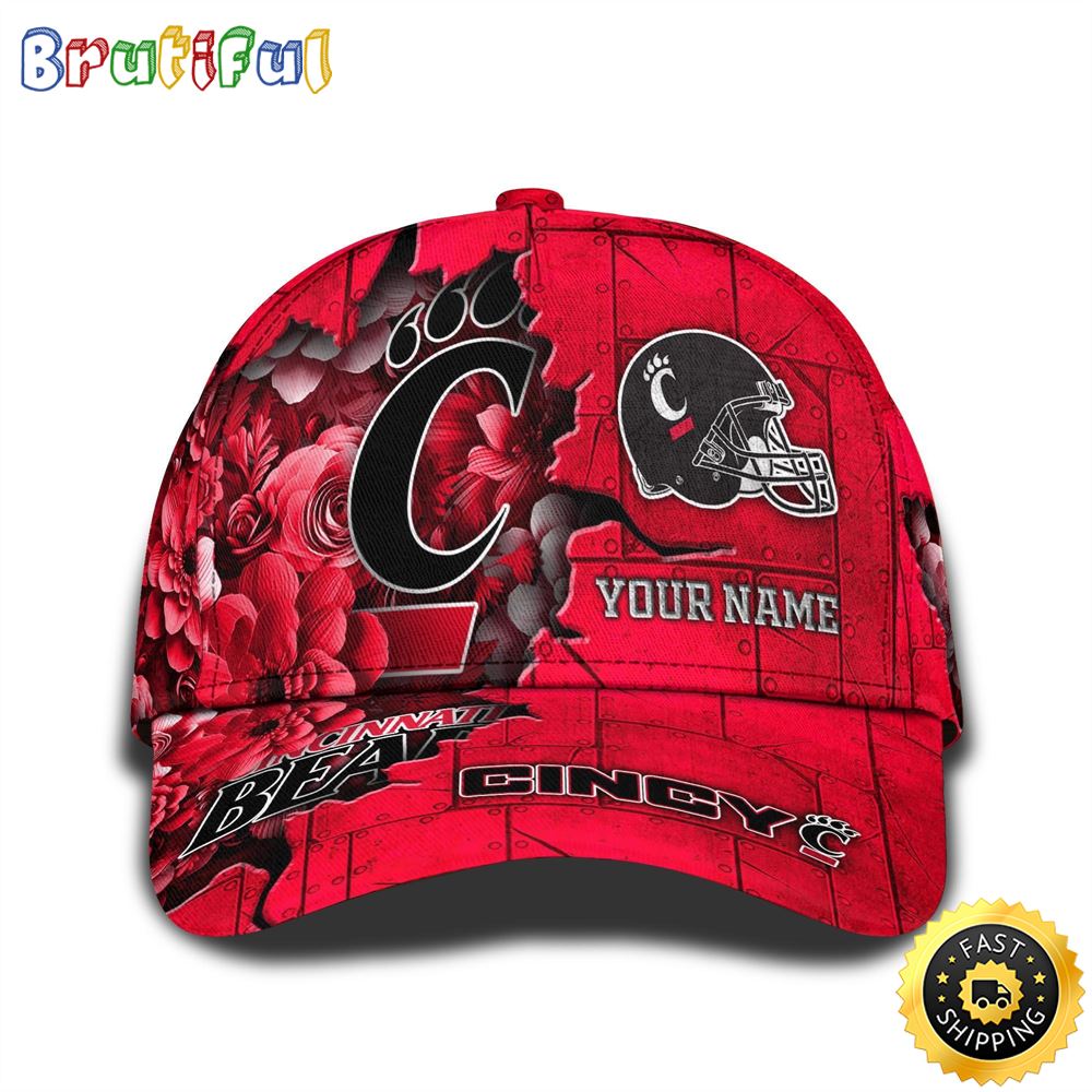 Personalized NCAA Cincinnati Bearcats All Over Print BaseBall Cap Show Your Pride 1 m1ywut