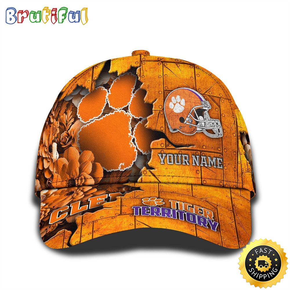 Personalized NCAA Clemson Tigers All Over Print BaseBall Cap Show Your Pride 1 mwgleb