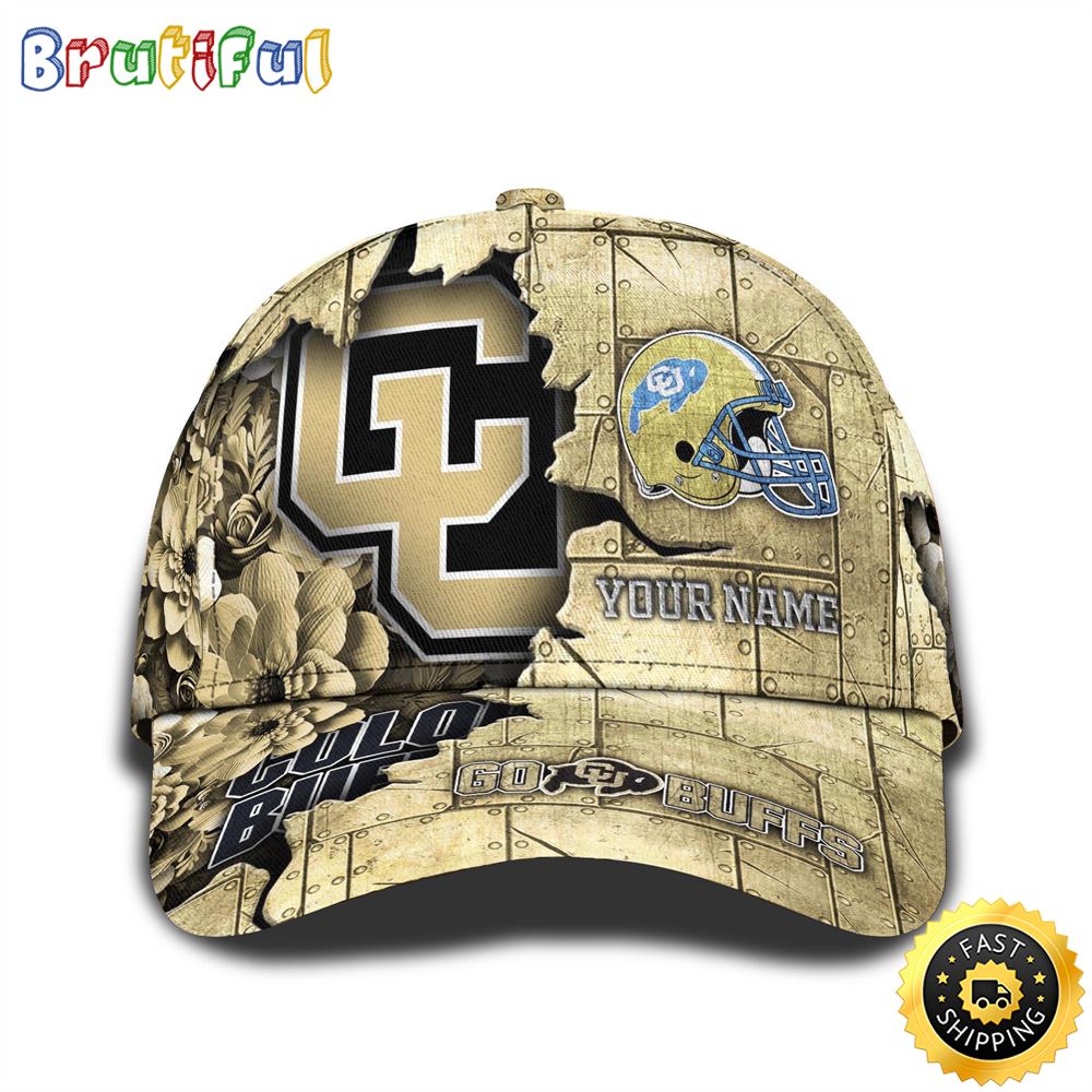 Personalized NCAA Colorado Buffaloes All Over Print BaseBall Cap Show Your Pride 1 suu1xe