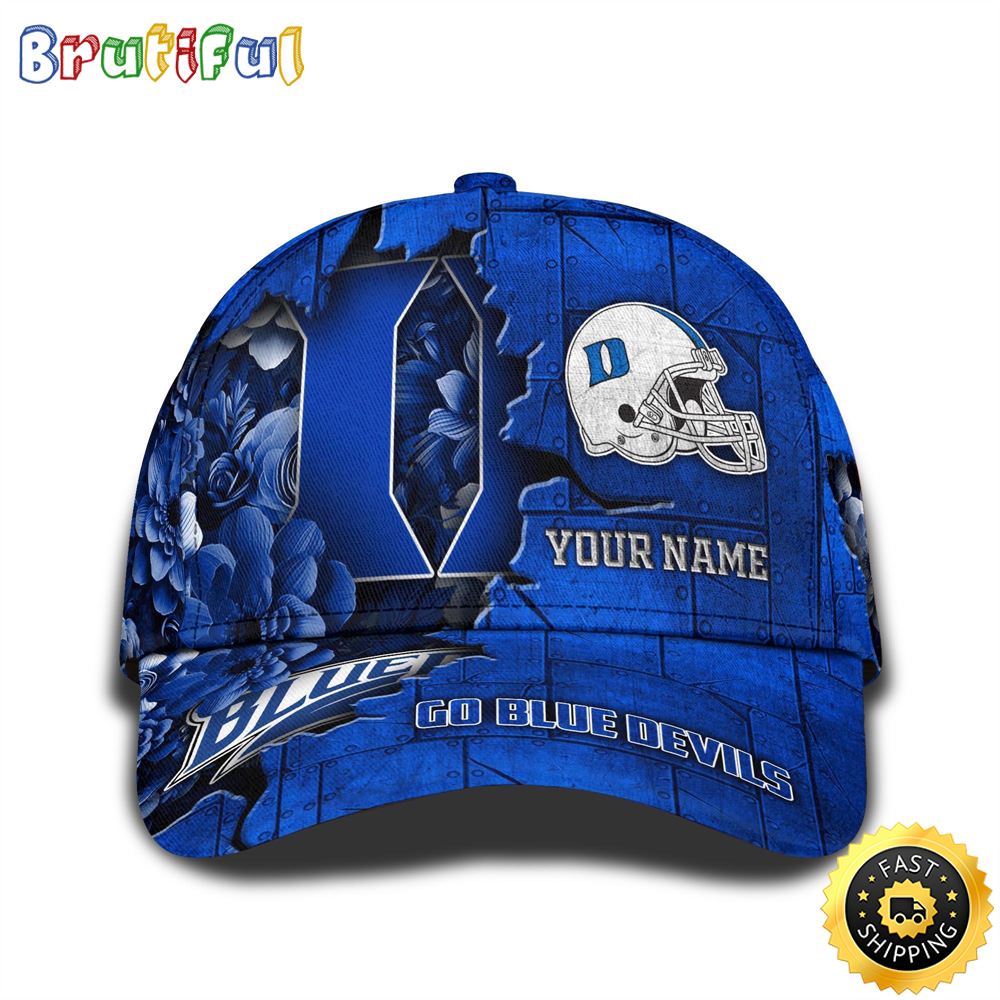 Personalized NCAA Duke Blue Devils All Over Print BaseBall Cap Show Your Pride 1 s0d98u