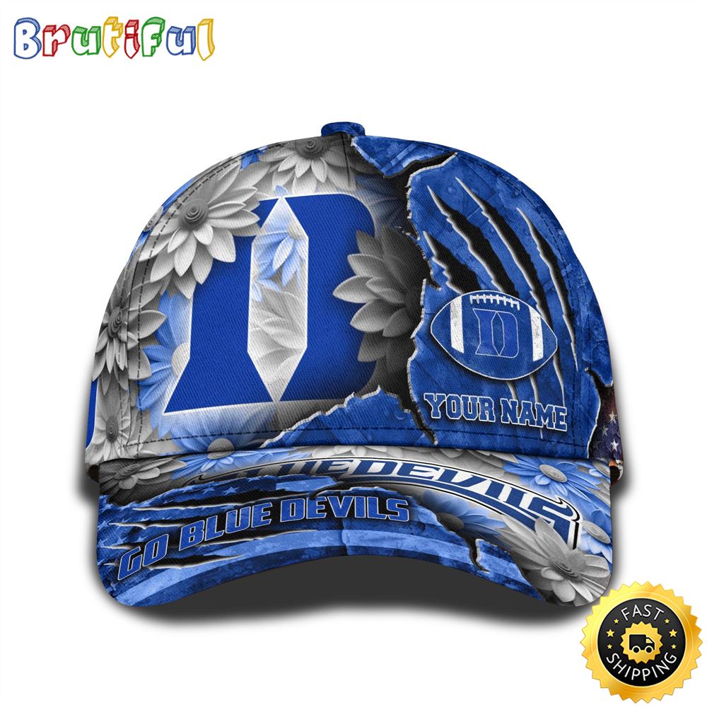 Personalized NCAA Duke Blue Devils All Over Print BaseBall Cap The Perfect Way To Rep Your Team 1 ec3pen