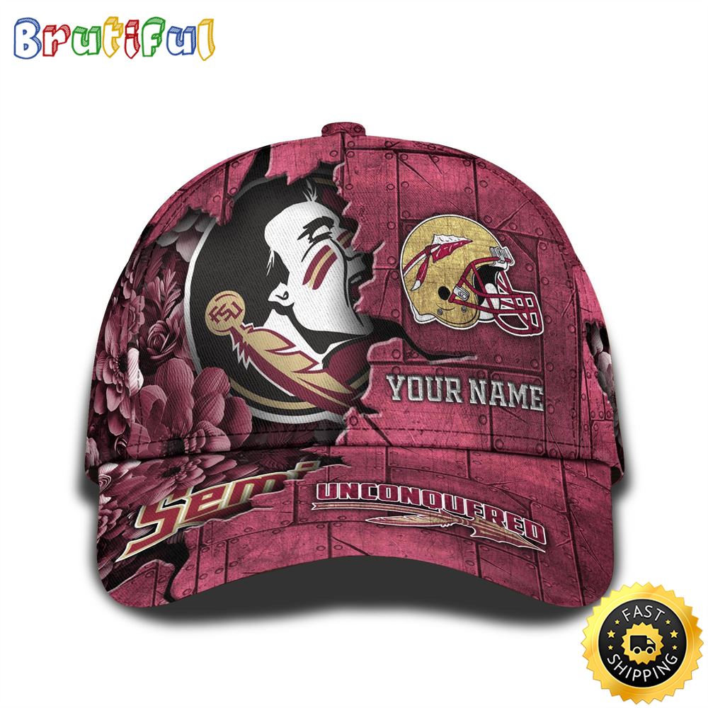 Personalized NCAA Florida State Seminoles All Over Print BaseBall Cap Show Your Pride 1 jezsxc