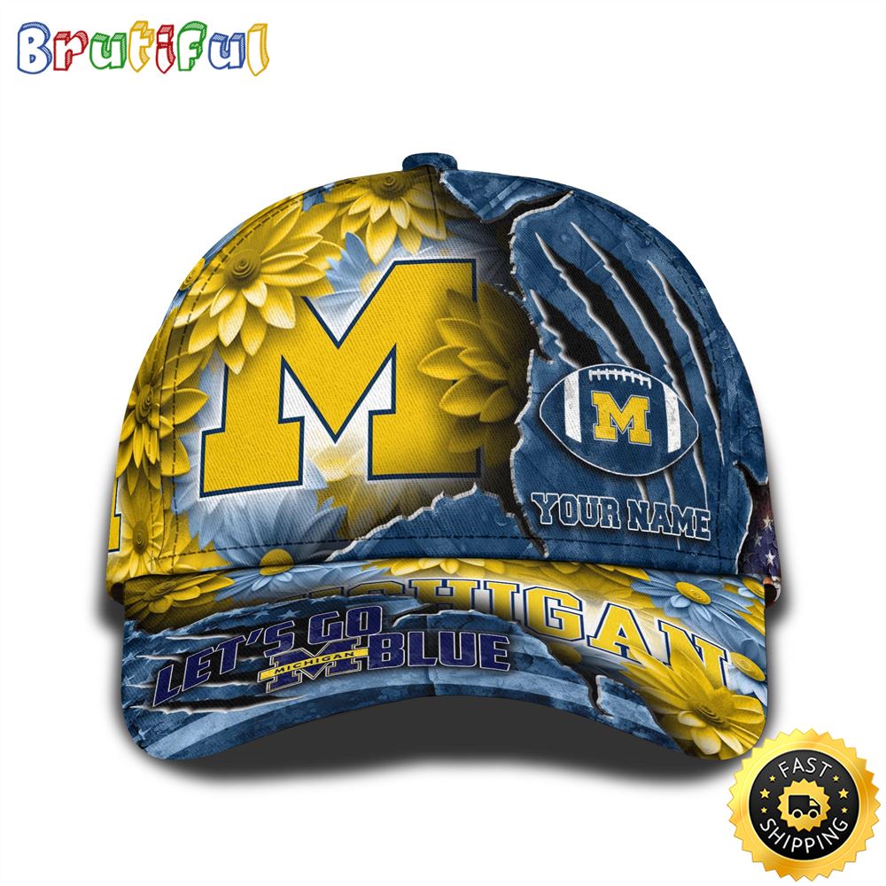 Personalized NCAA Michigan Wolverines All Over Print BaseBall Cap The Perfect Way To Rep Your Team 1 hgnb6f
