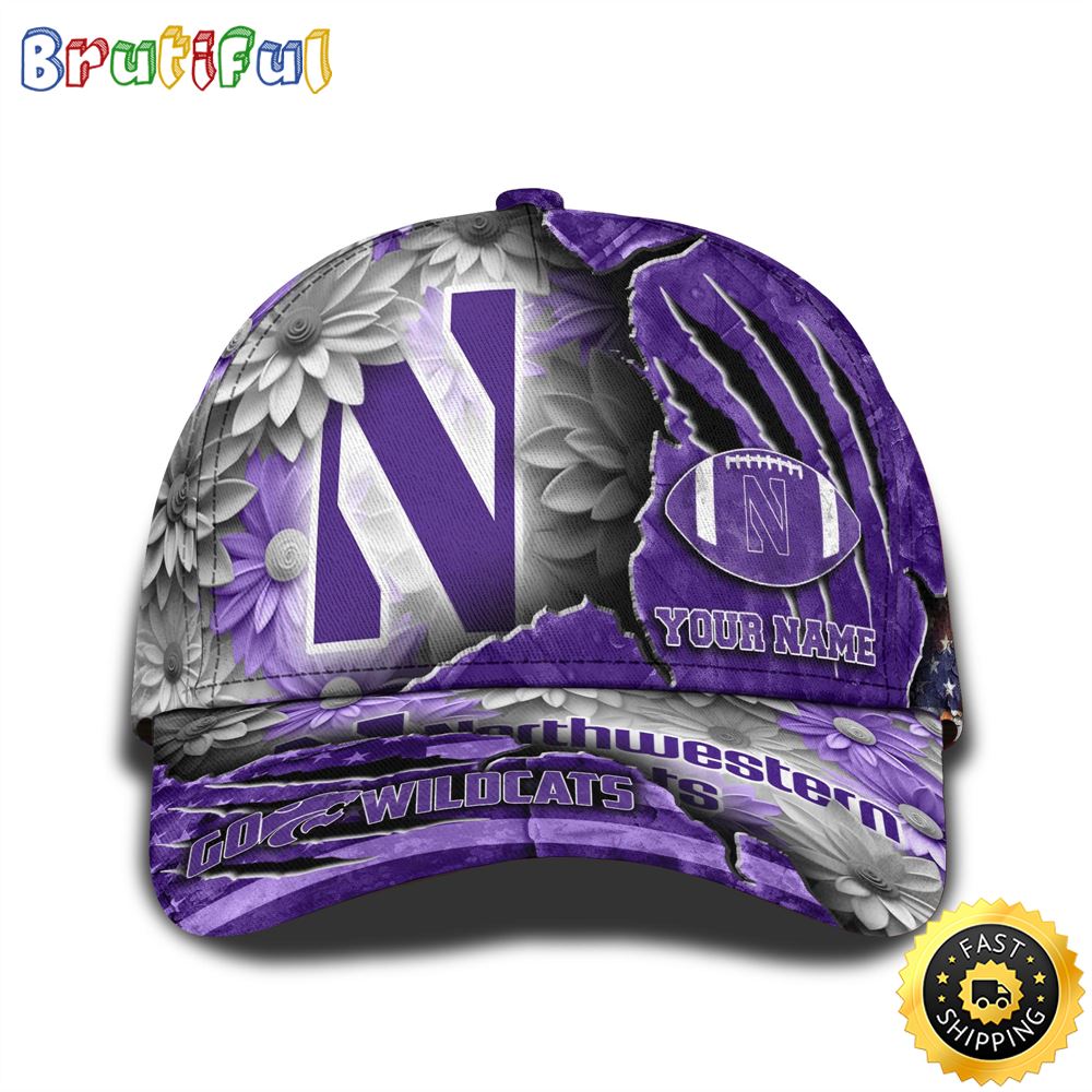 Personalized NCAA Northwestern Wildcats All Over Print BaseBall Cap The Perfect Way To Rep Your Team 1 vqcv9k
