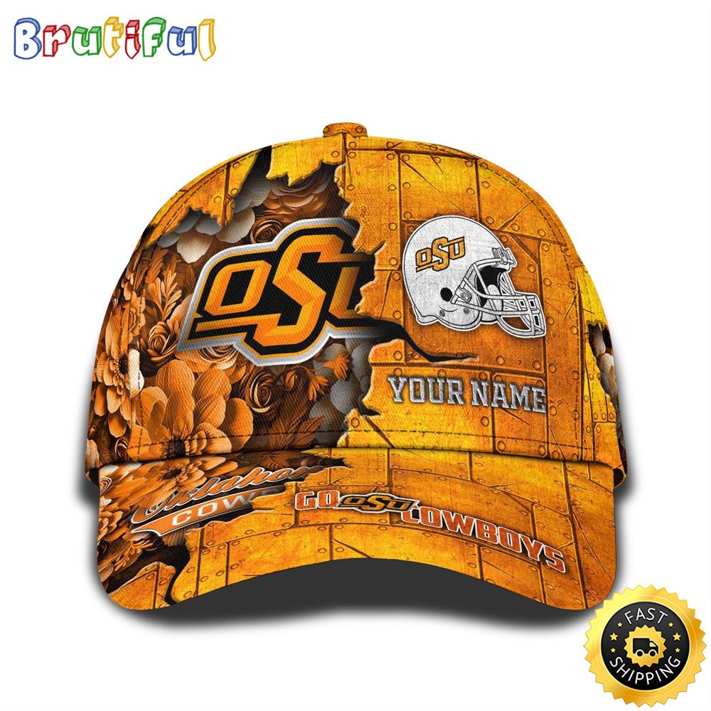 Personalized NCAA Oklahoma State Cowboys All Over Print BaseBall Cap Show Your Pride 1 eqqdhg