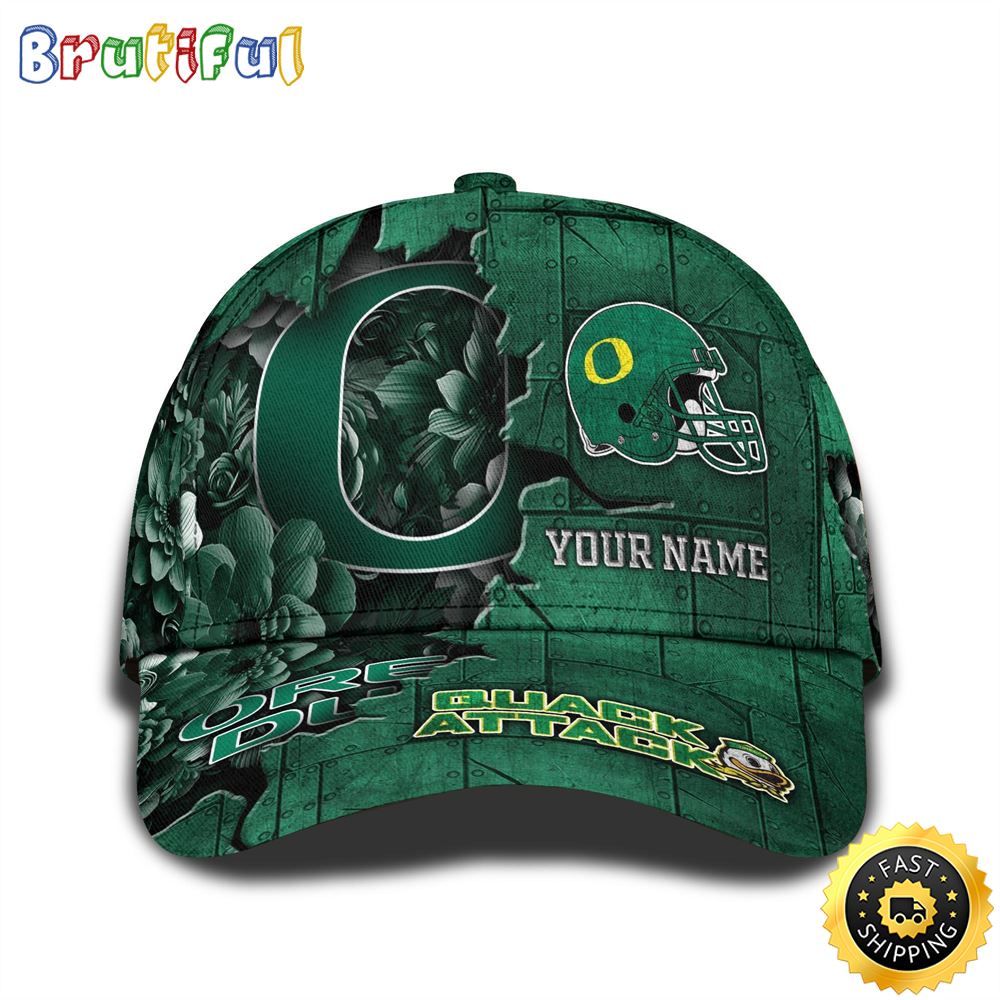Personalized NCAA Oregon Ducks All Over Print BaseBall Cap Show Your Pride 1 wggfim
