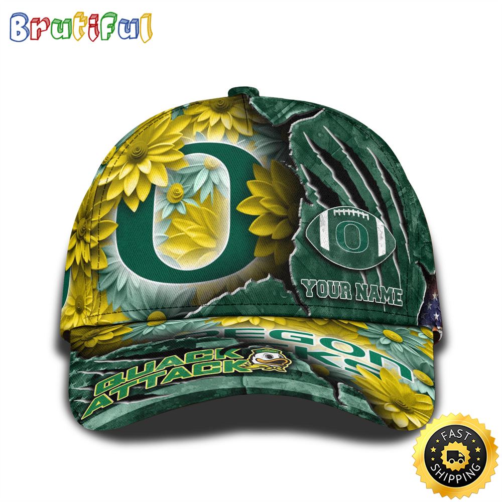 Personalized NCAA Oregon Ducks All Over Print BaseBall Cap The Perfect Way To Rep Your Team 1 unvxwg
