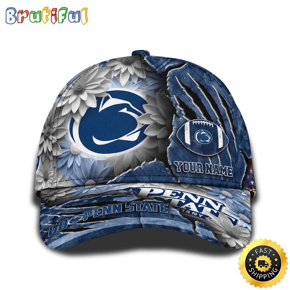 Personalized NCAA Penn State Nittany Lions All Over Print BaseBall Cap The Perfect Way To Rep Your Team 1 fpanqh