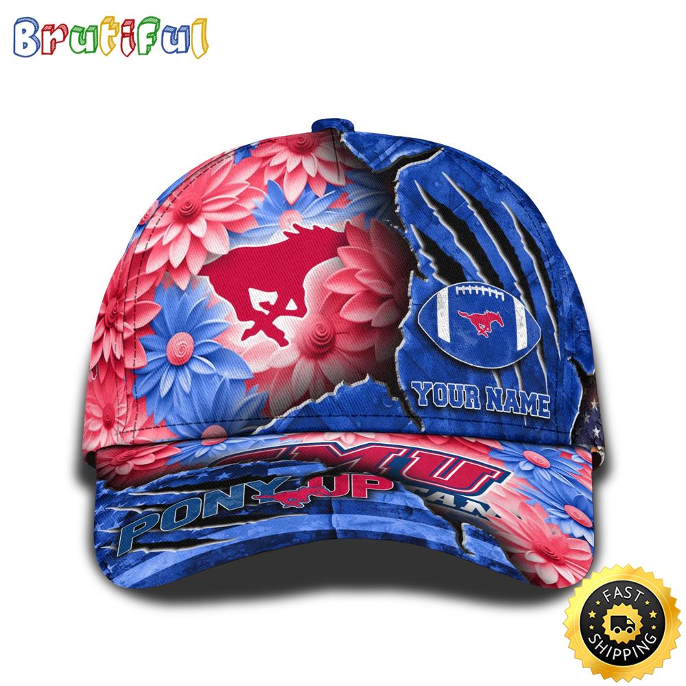 Personalized NCAA SMU Mustangs All Over Print BaseBall Cap The Perfect Way To Rep Your Team 1 jkb1ay