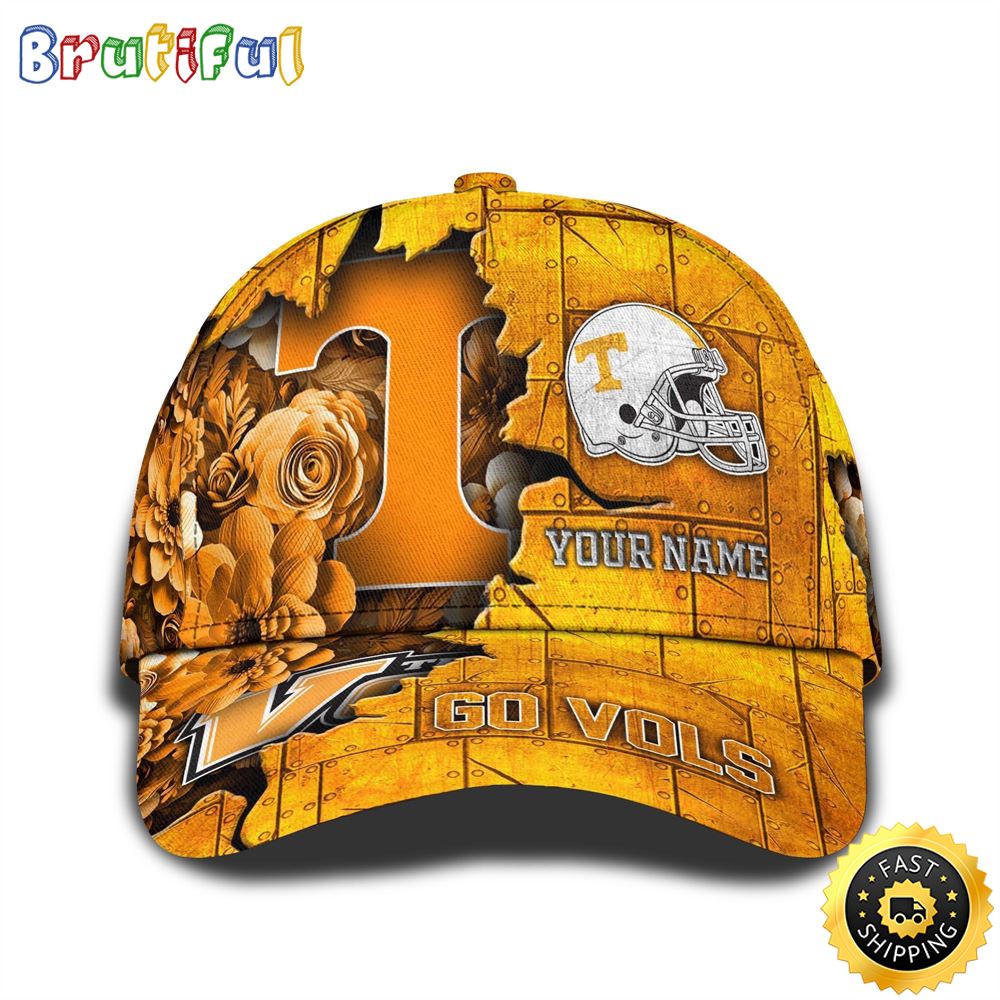 Personalized NCAA Tennessee Volunteers All Over Print BaseBall Cap Show Your Pride 1 yistfx
