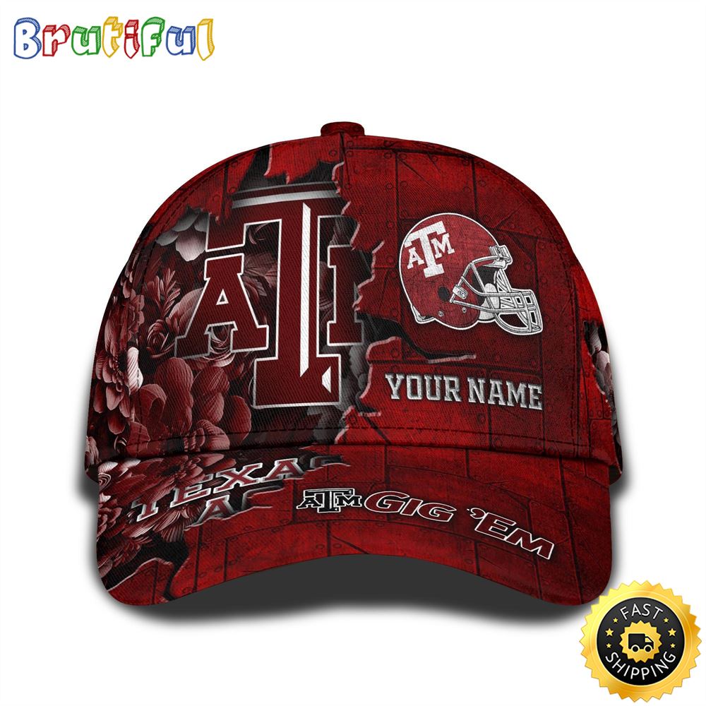 Personalized NCAA Texas A ampM Aggies All Over Print BaseBall Cap Show Your Pride 1 ipcmia