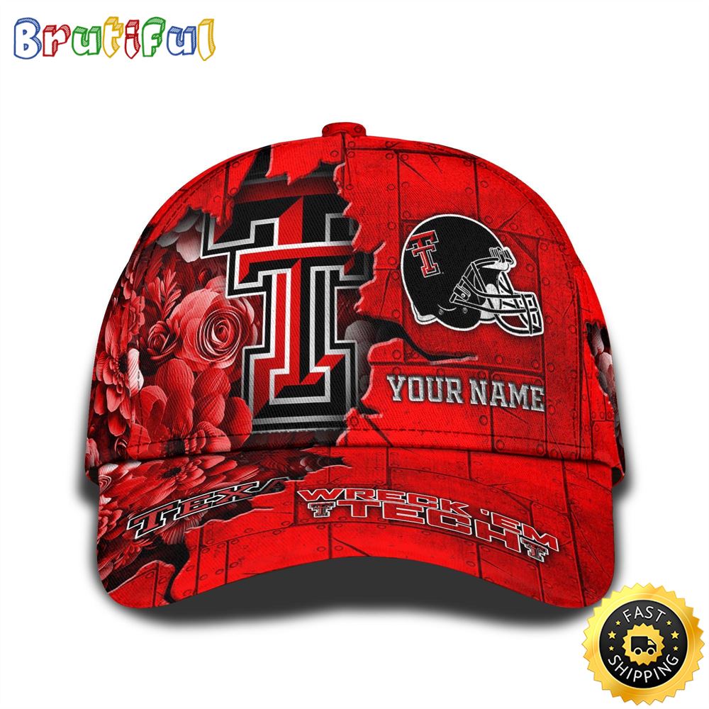 Personalized NCAA Texas Tech Red Raiders All Over Print BaseBall Cap Show Your Pride 1 dnyuqi