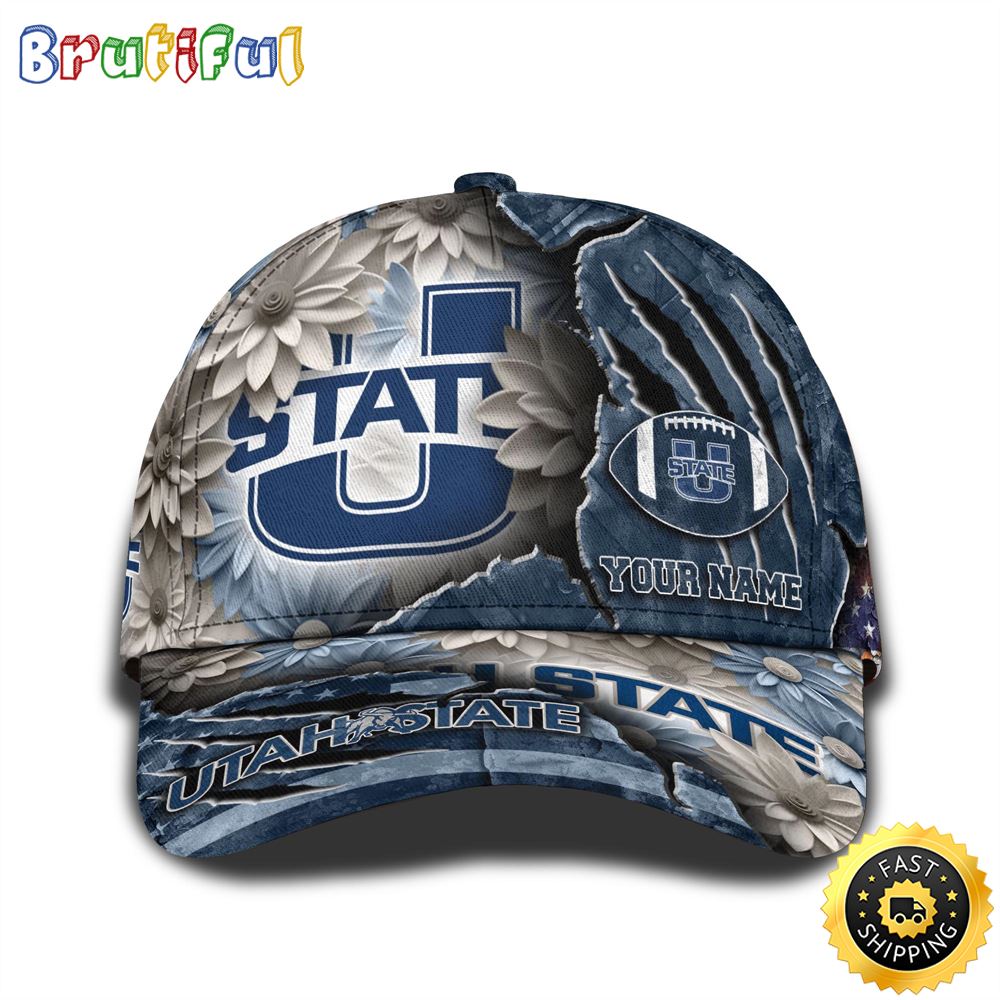 Personalized NCAA Utah State Aggies All Over Print BaseBall Cap The Perfect Way To Rep Your Team 1 wrtbuy
