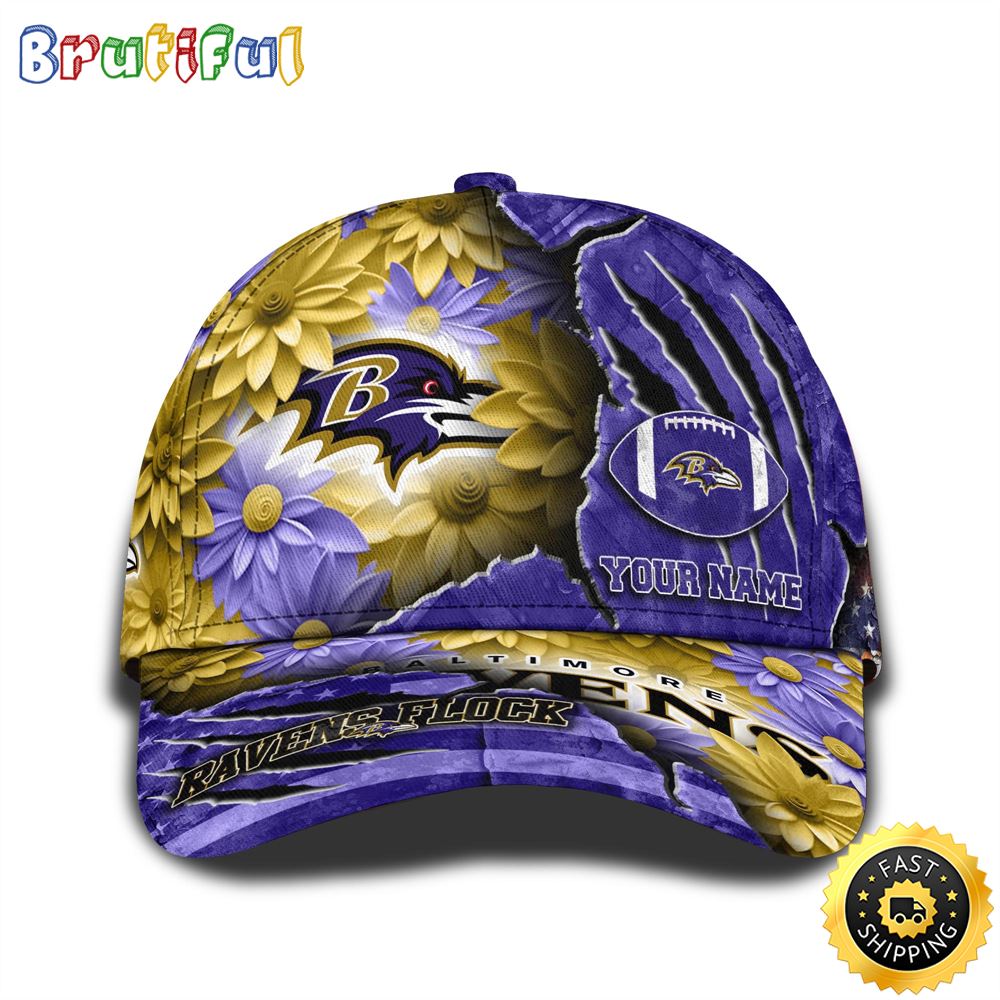 Personalized NFL Baltimore Ravens All Over Print Baseball Cap The Perfect Way To Rep Your Team 1 uc1ht1